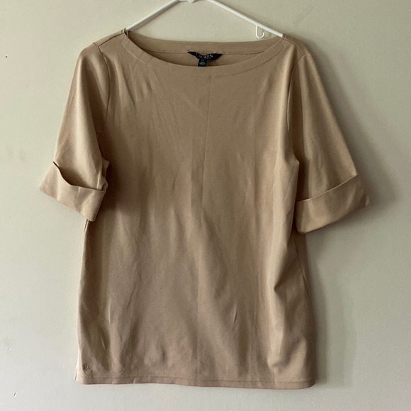 Brown Ralph Lauren pullover TopBlouse Size XL - Picture 1 of 4